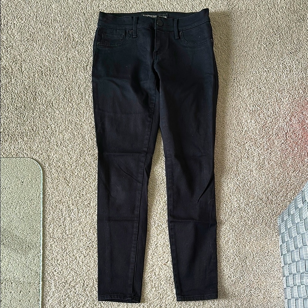 Express Black Denim Jeggings